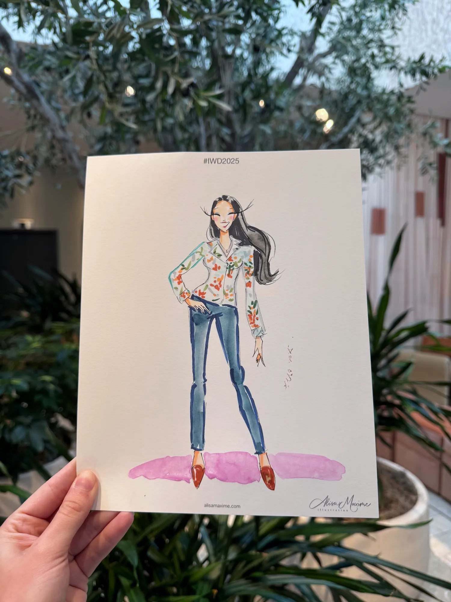 Live fashion sketch 12 from International Women's Day Celebration in Dallas