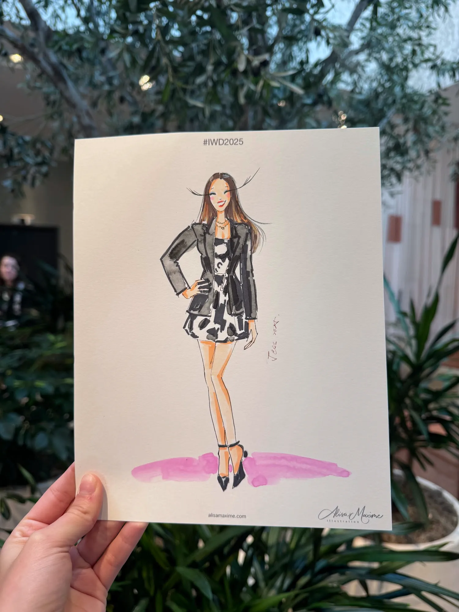 Live fashion sketch 14 from International Women's Day Celebration in Dallas