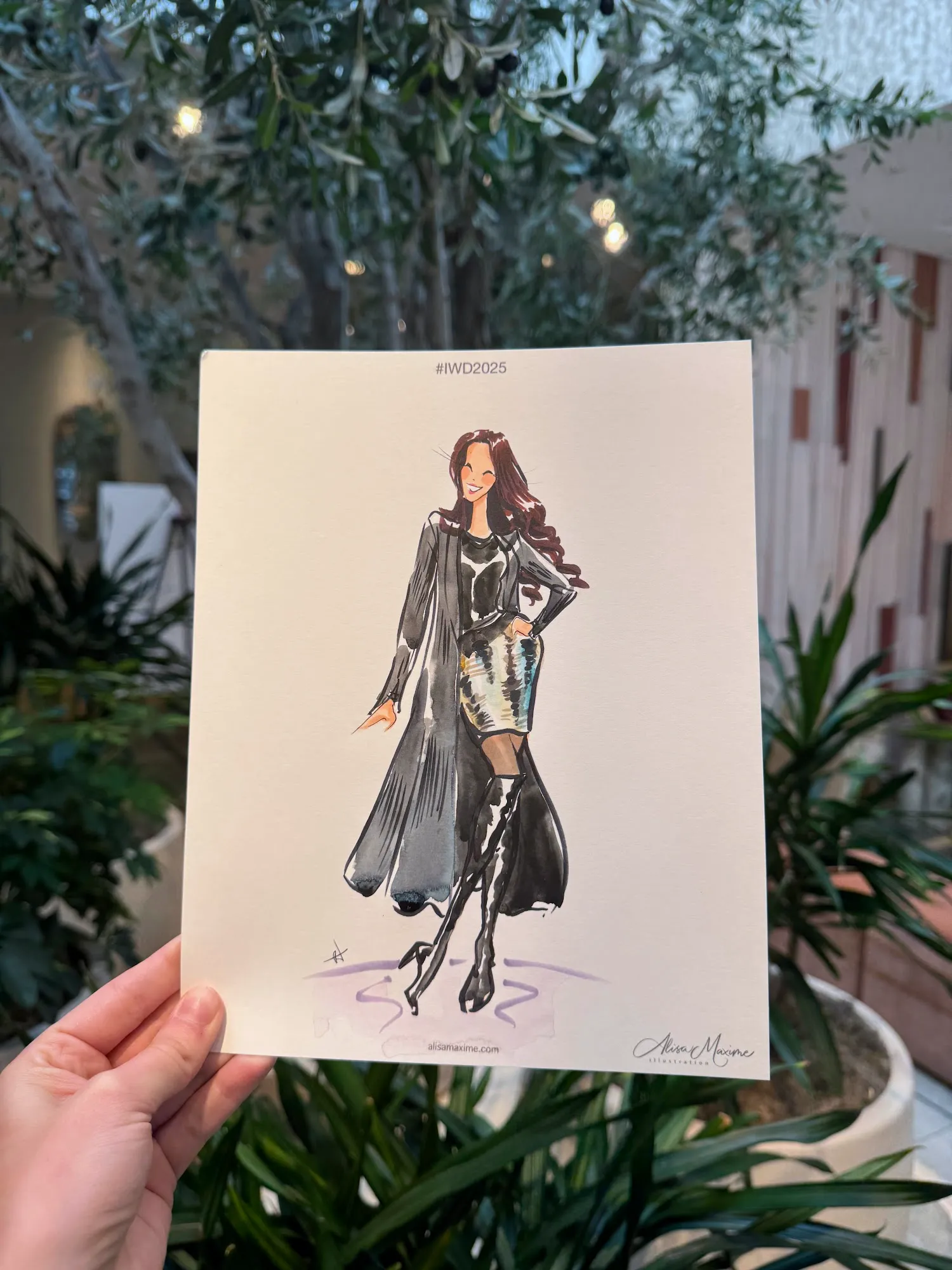 Live fashion sketch 11 from International Women's Day Celebration in Dallas
