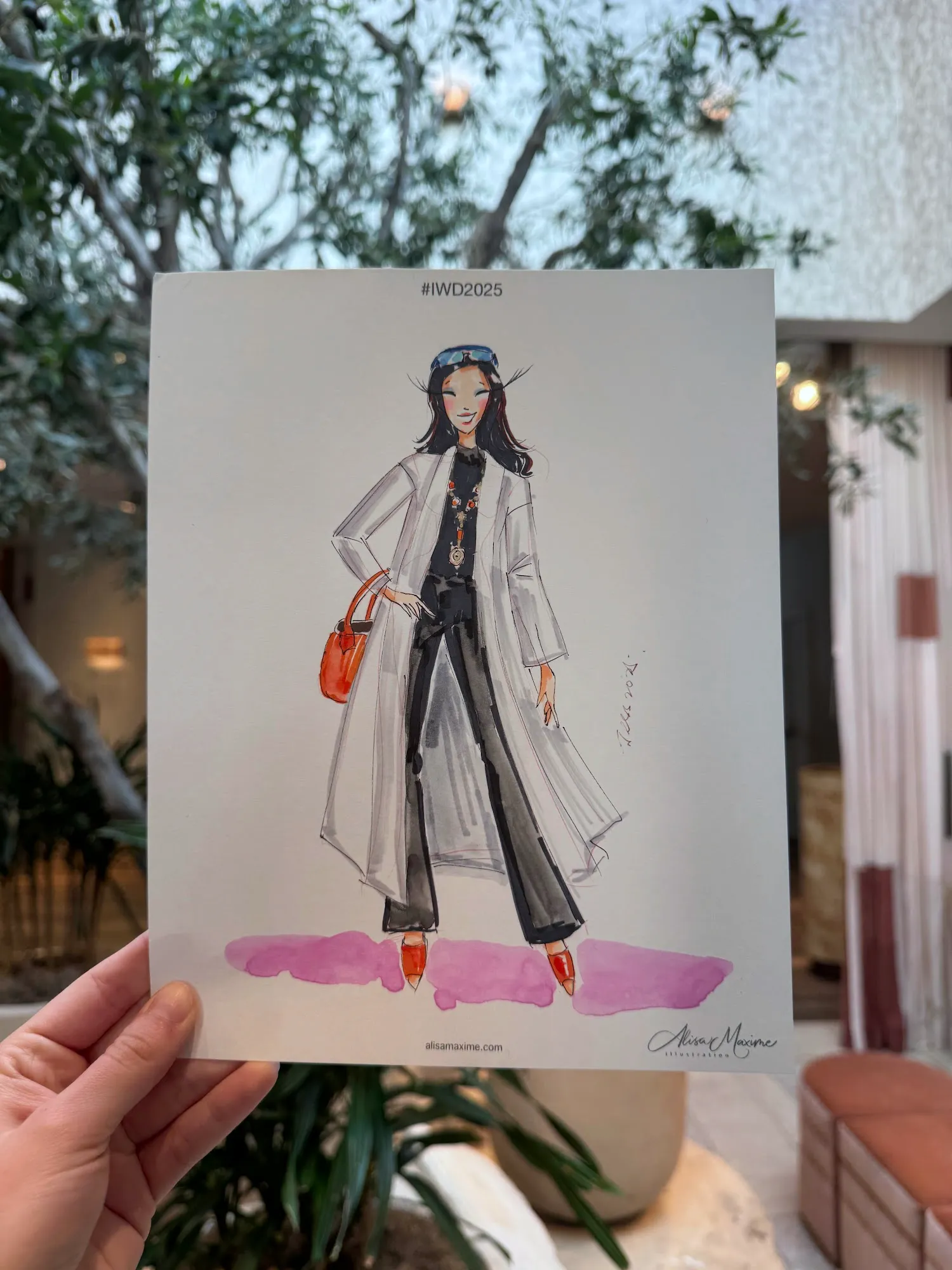 Live fashion sketch 5 from International Women's Day Celebration in Dallas