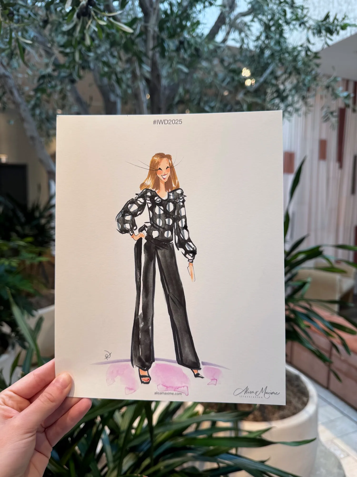 Live fashion sketch 9 from International Women's Day Celebration in Dallas