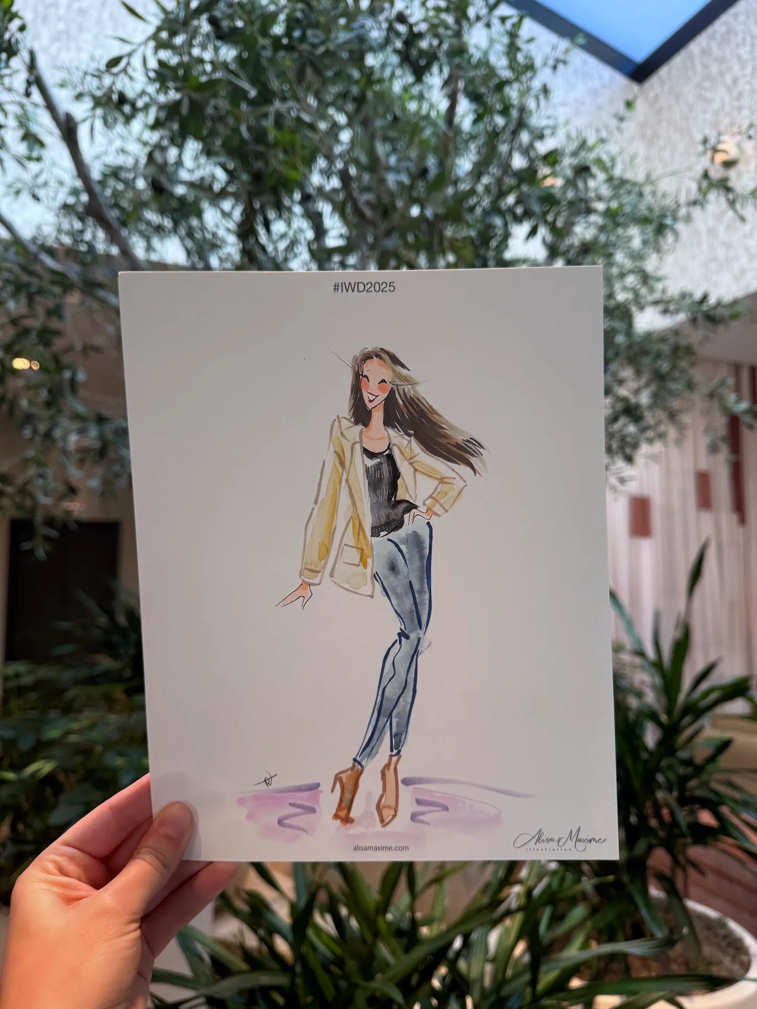 Live fashion sketch 3 from International Women's Day Celebration in Dallas