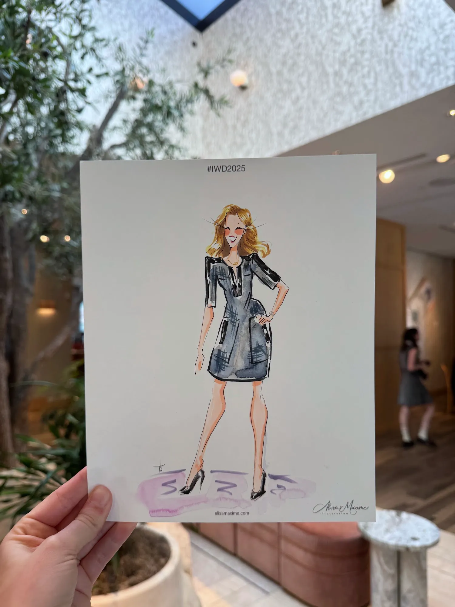Live fashion sketch 6 from International Women's Day Celebration in Dallas