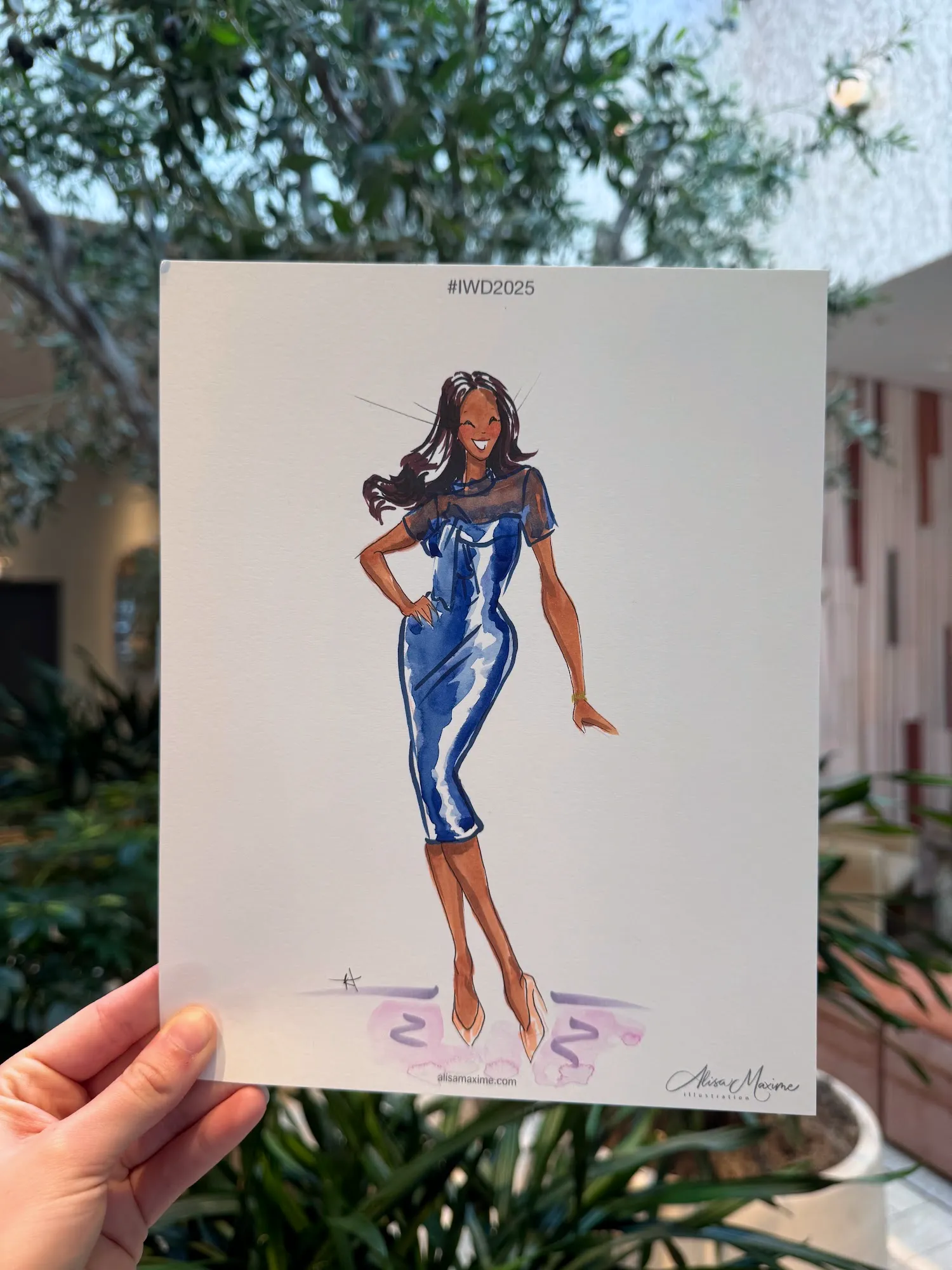 Live fashion sketch 4 from International Women's Day Celebration in Dallas