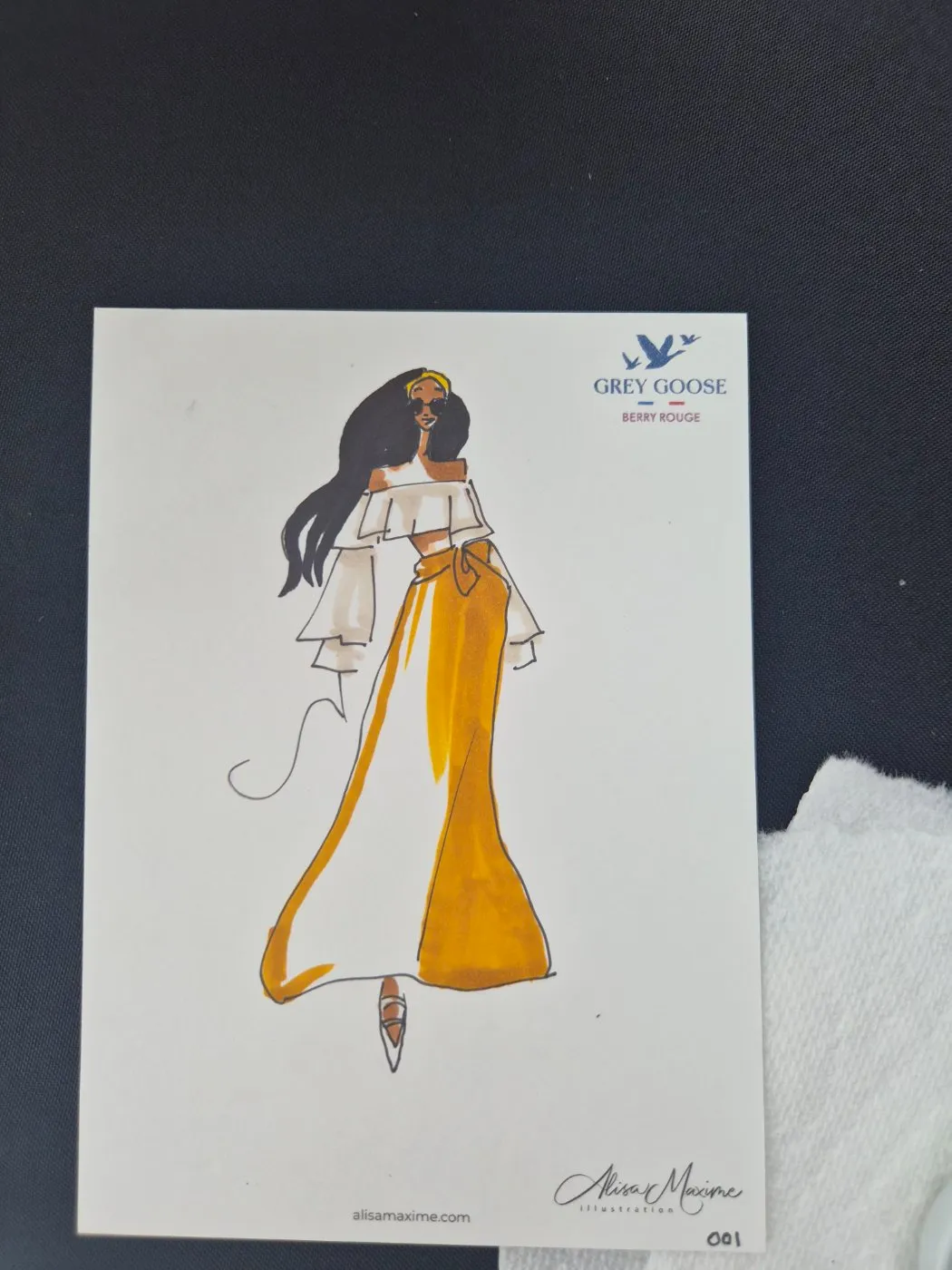 Live fashion sketch 2 from Brand Activation at the Denver Food & Wine Festival