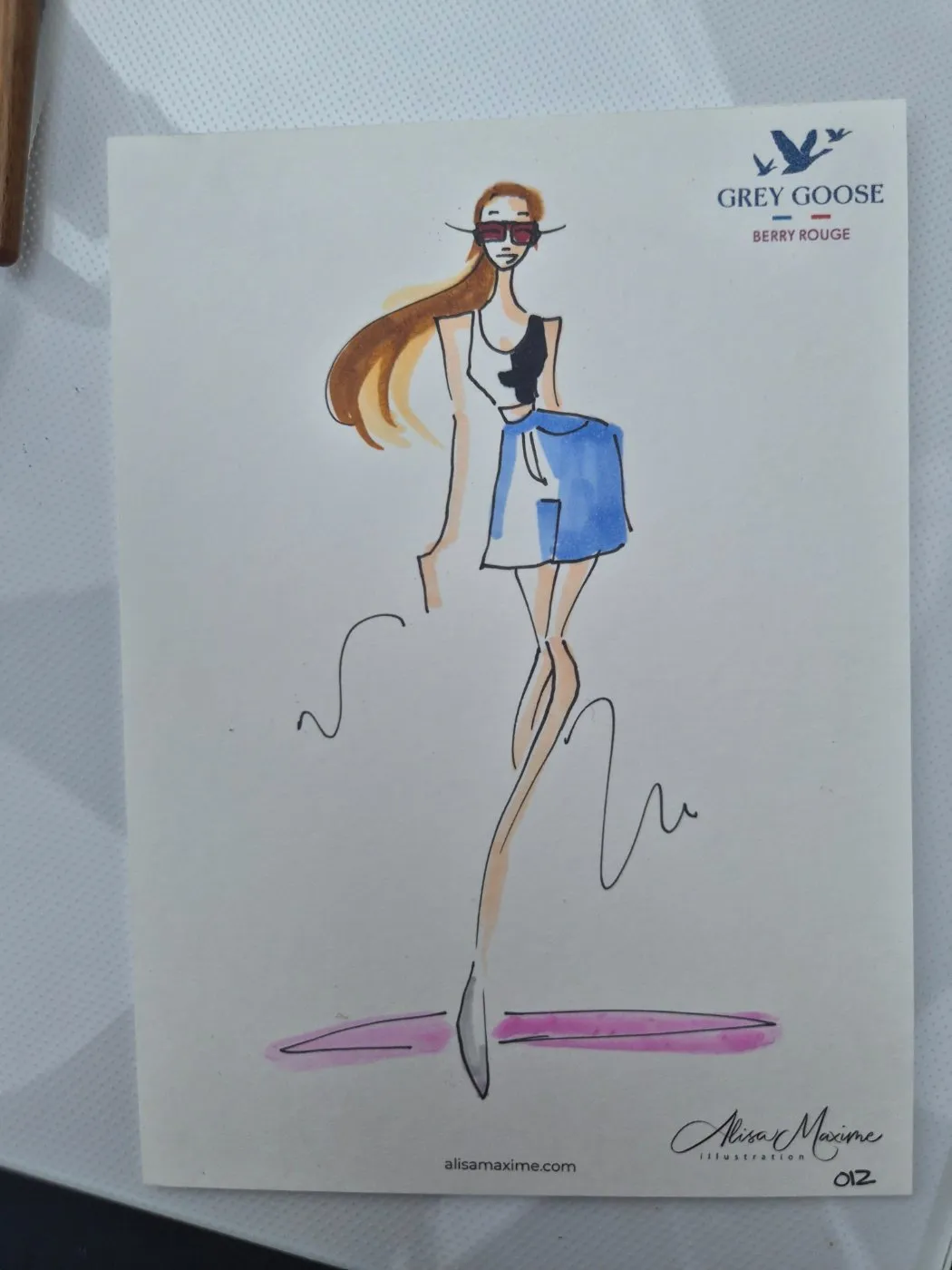 Live fashion sketch 12 from Brand Activation at the Denver Food & Wine Festival