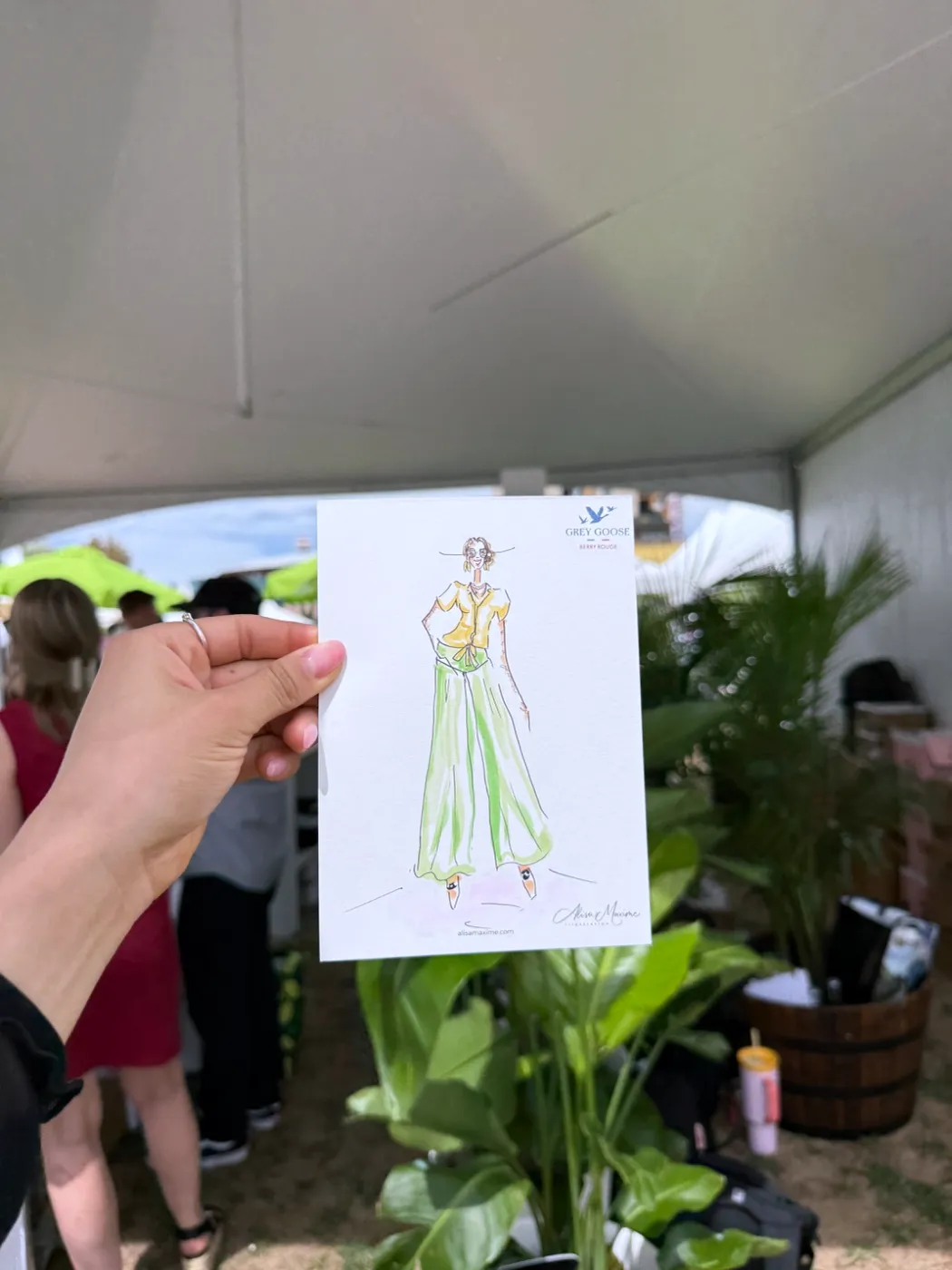 Live fashion sketch 8 from Brand Activation at the Denver Food & Wine Festival