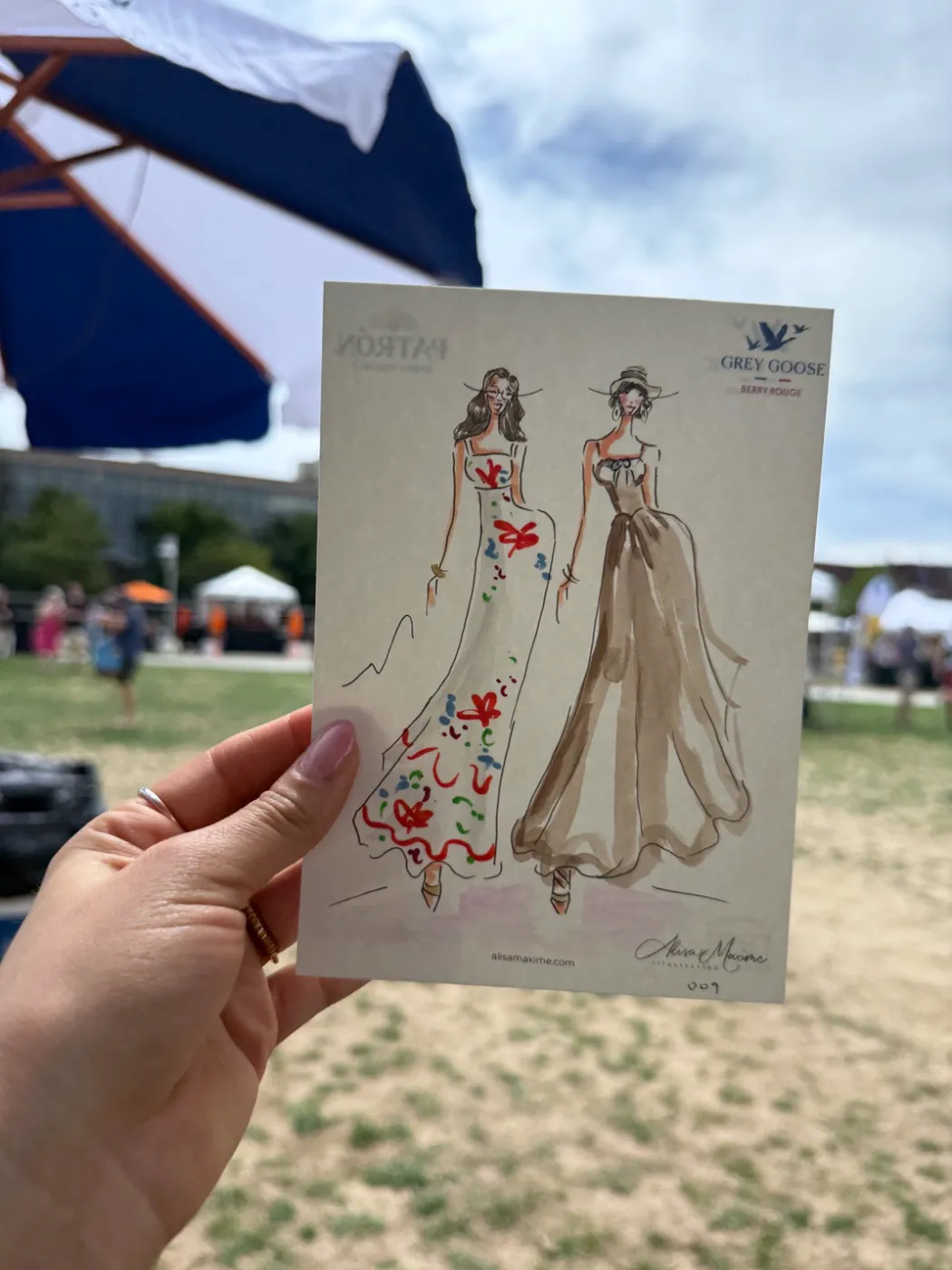 Live fashion sketch 9 from Brand Activation at the Denver Food & Wine Festival