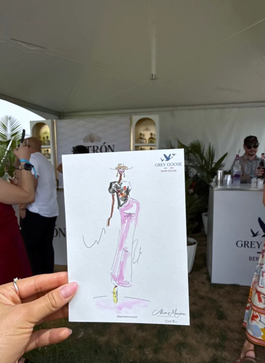 Live fashion sketch 3 from Brand Activation at the Denver Food & Wine Festival