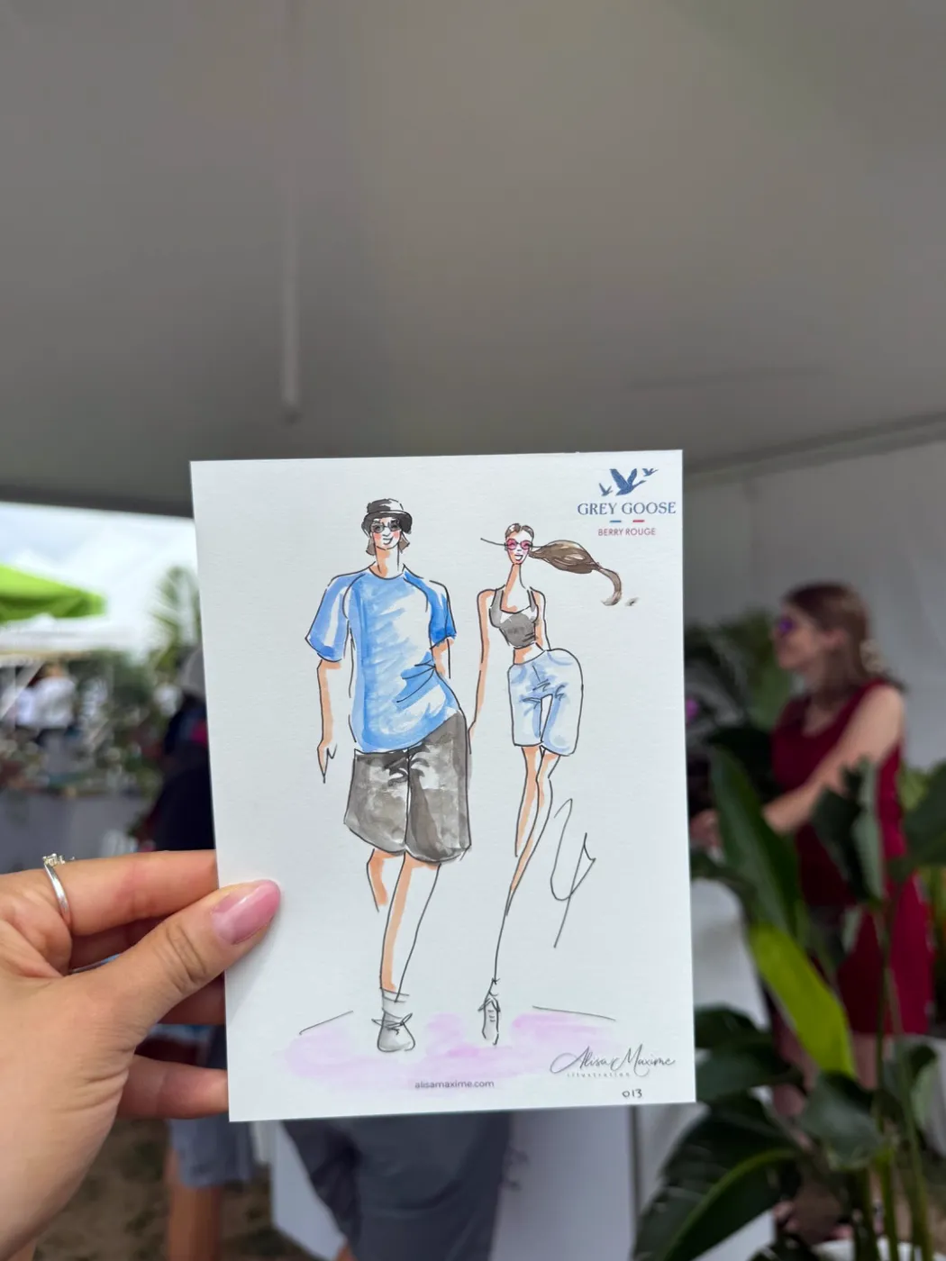 Live fashion sketch 13 from Brand Activation at the Denver Food & Wine Festival