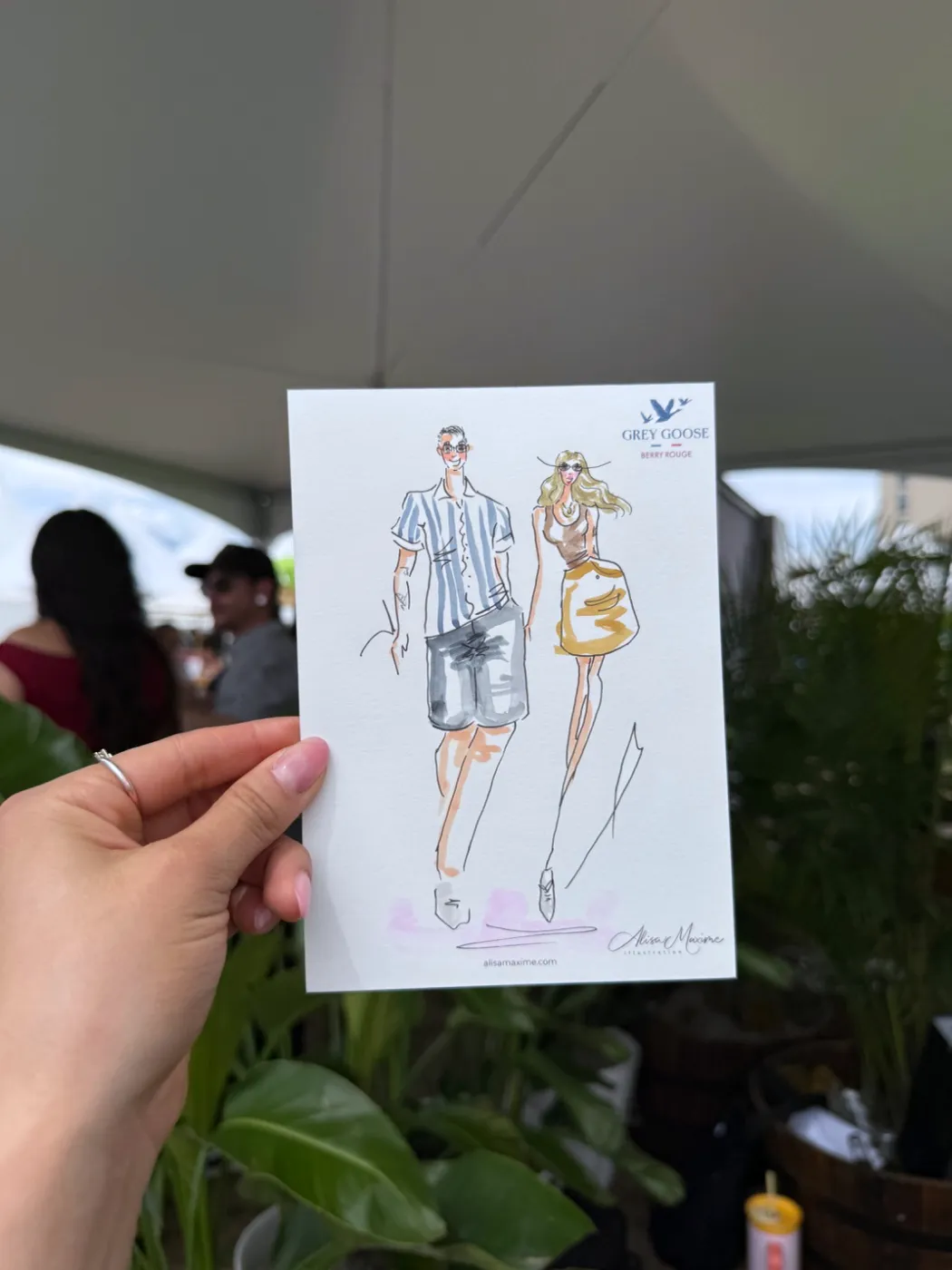 Live fashion sketch 4 from Brand Activation at the Denver Food & Wine Festival