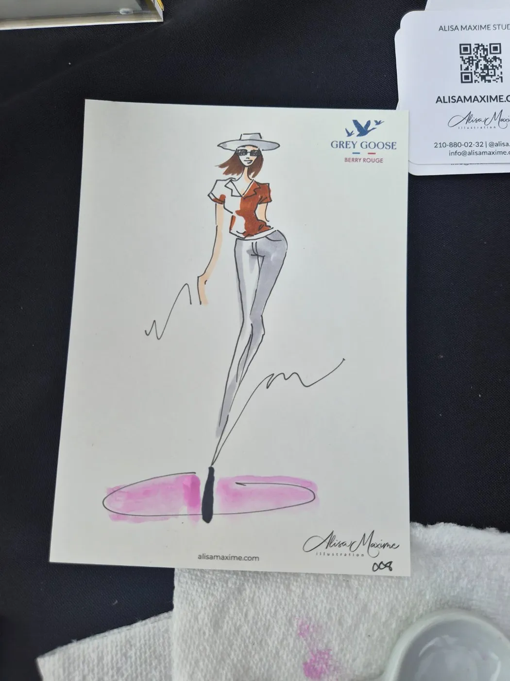 Live sketch from Brand Activation at the Denver Food & Wine Festival