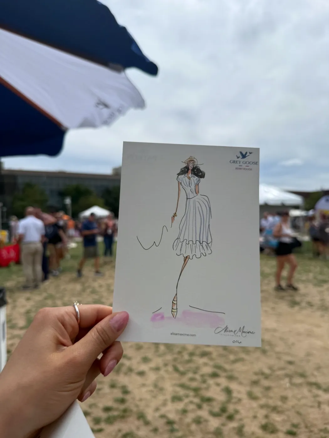 Live fashion sketch 16 from Brand Activation at the Denver Food & Wine Festival
