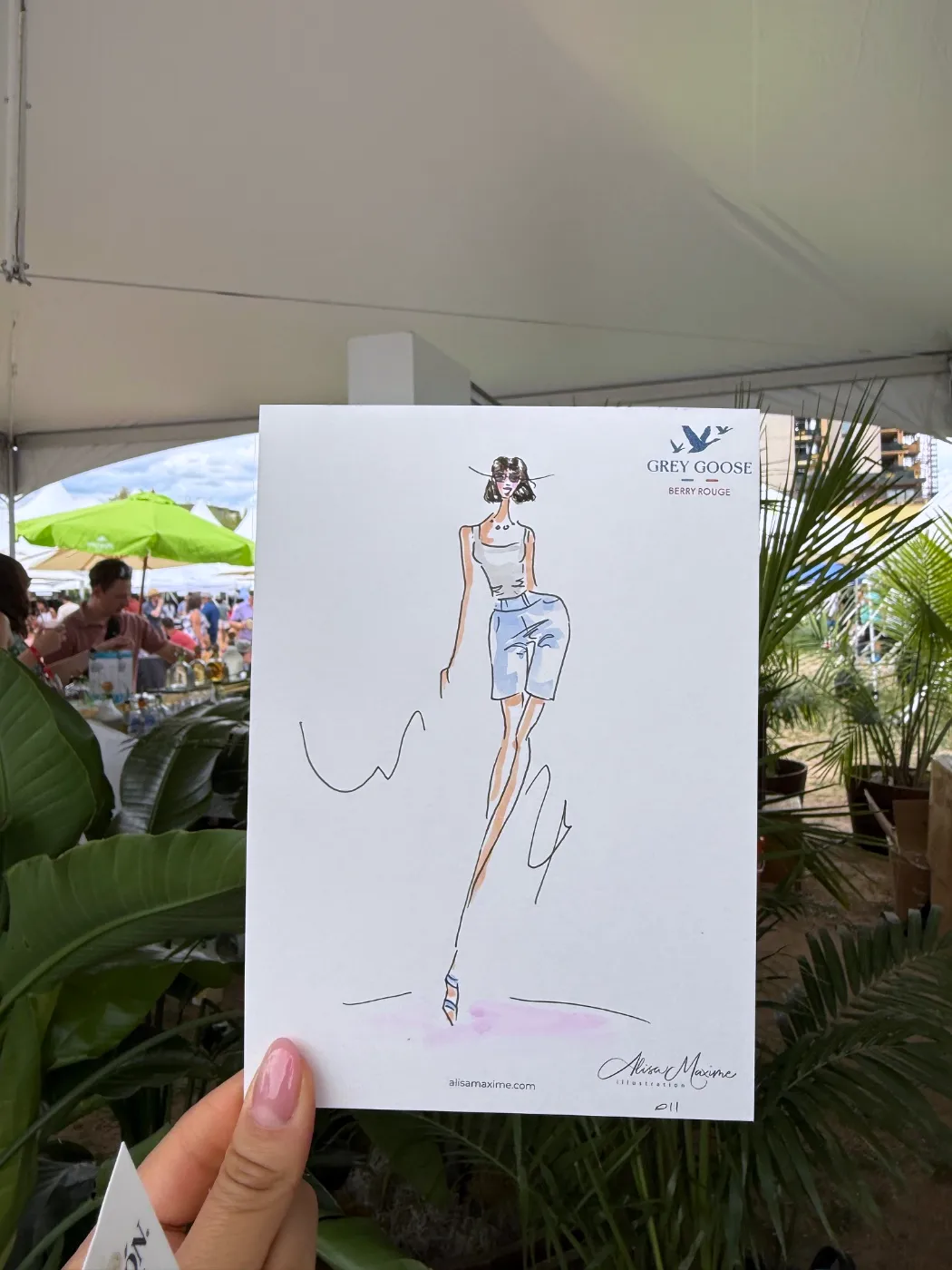 Live fashion sketch 11 from Brand Activation at the Denver Food & Wine Festival