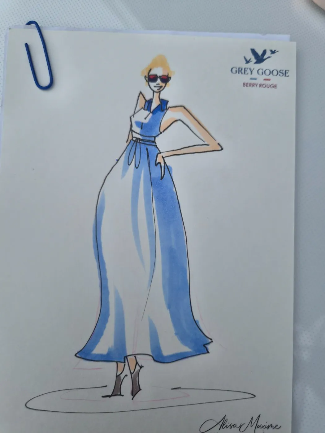 Live fashion sketch 14 from Brand Activation at the Denver Food & Wine Festival