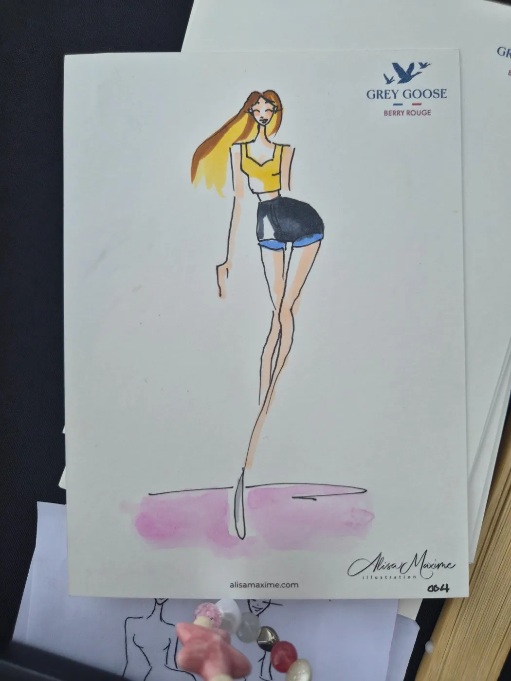 Live fashion sketch 5 from Brand Activation at the Denver Food & Wine Festival