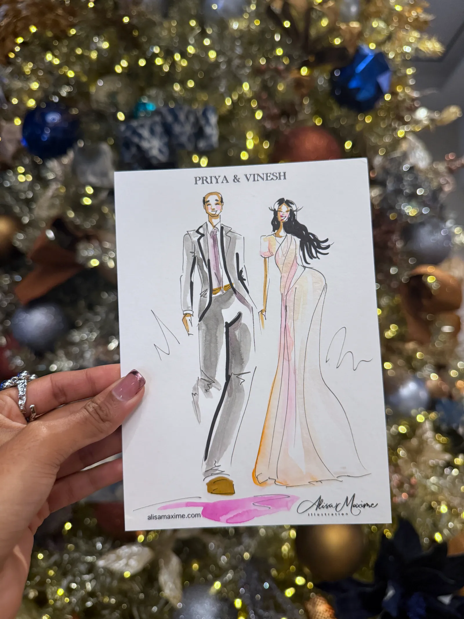 Live fashion sketch 5 from Engagement Celebration at Omni Frisco Hotel, Frisco, Texas