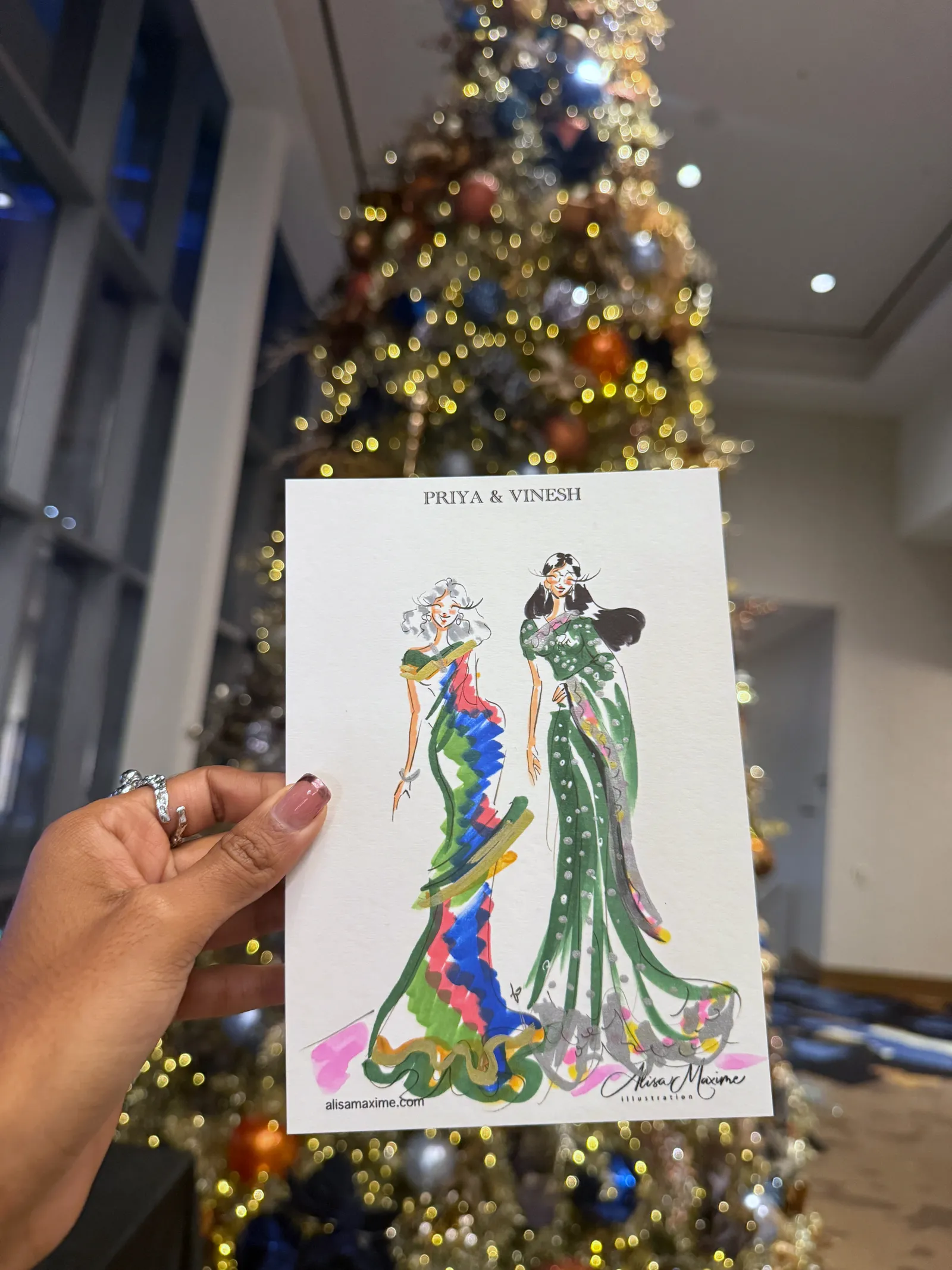 Live fashion sketch 11 from Engagement Celebration at Omni Frisco Hotel, Frisco, Texas