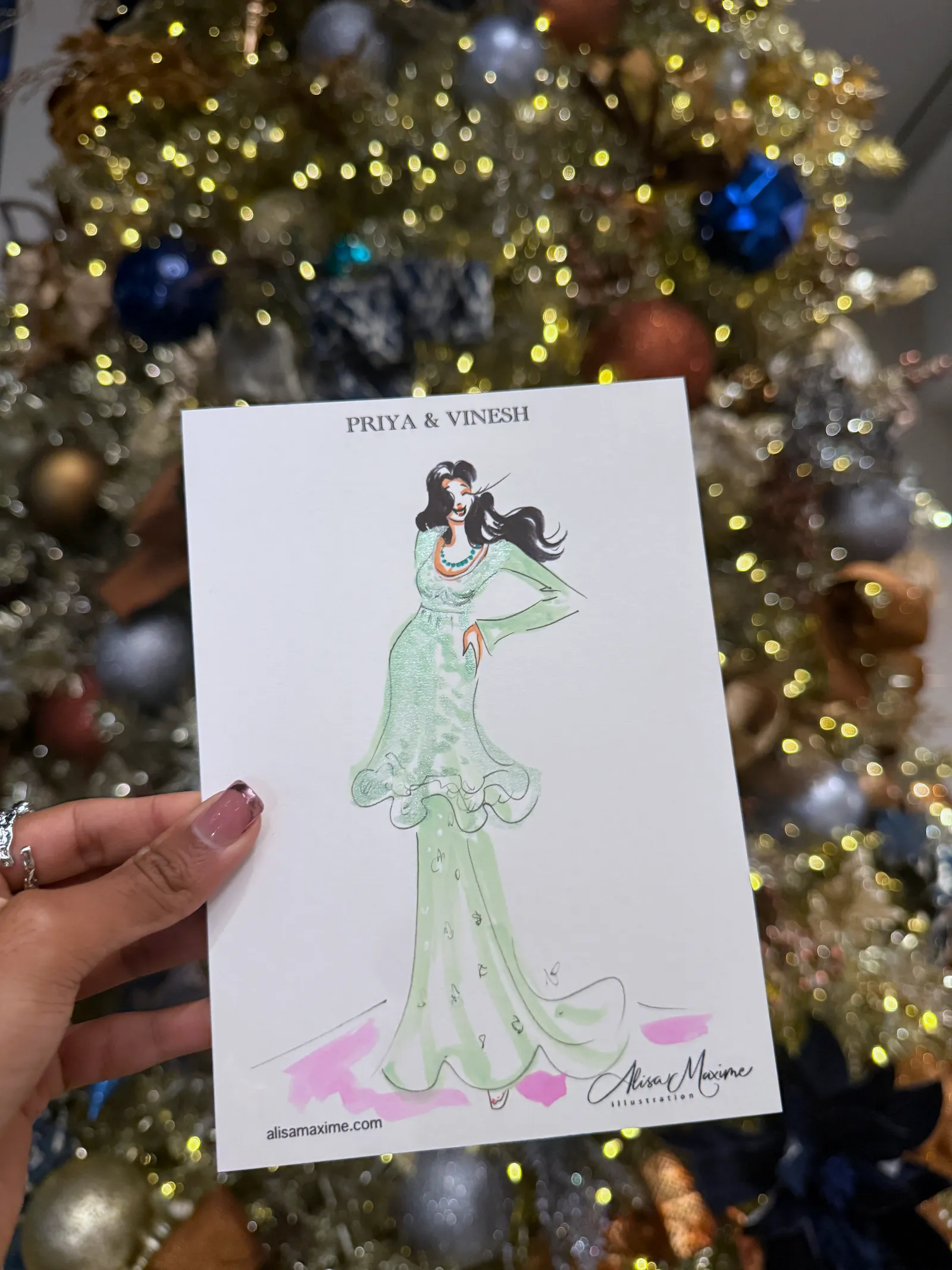 Live fashion sketch 12 from Engagement Celebration at Omni Frisco Hotel, Frisco, Texas