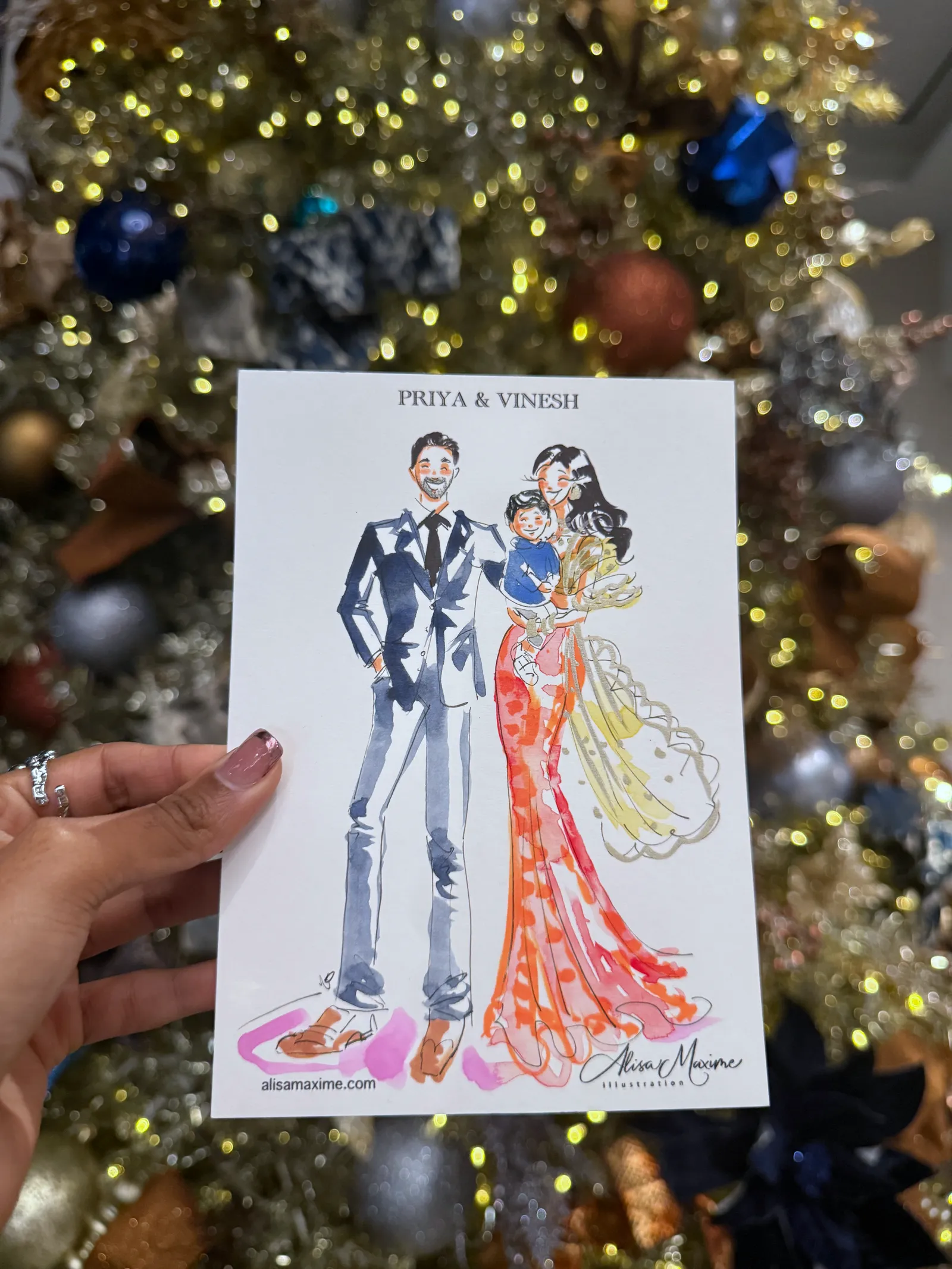 Live sketch from Engagement Celebration at Omni Frisco Hotel, Frisco, Texas