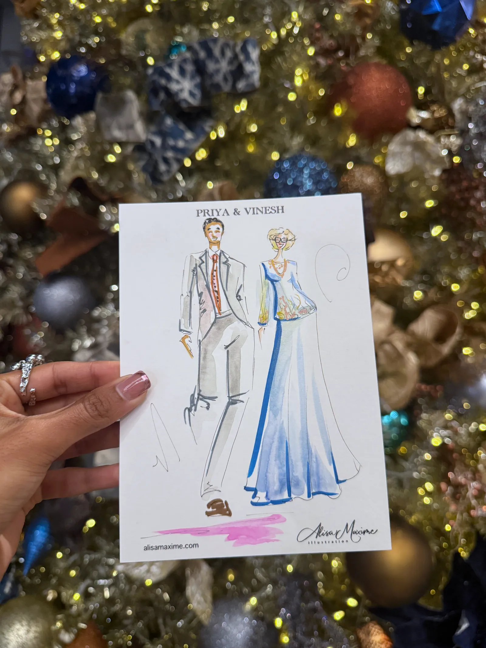 Live fashion sketch 8 from Engagement Celebration at Omni Frisco Hotel, Frisco, Texas