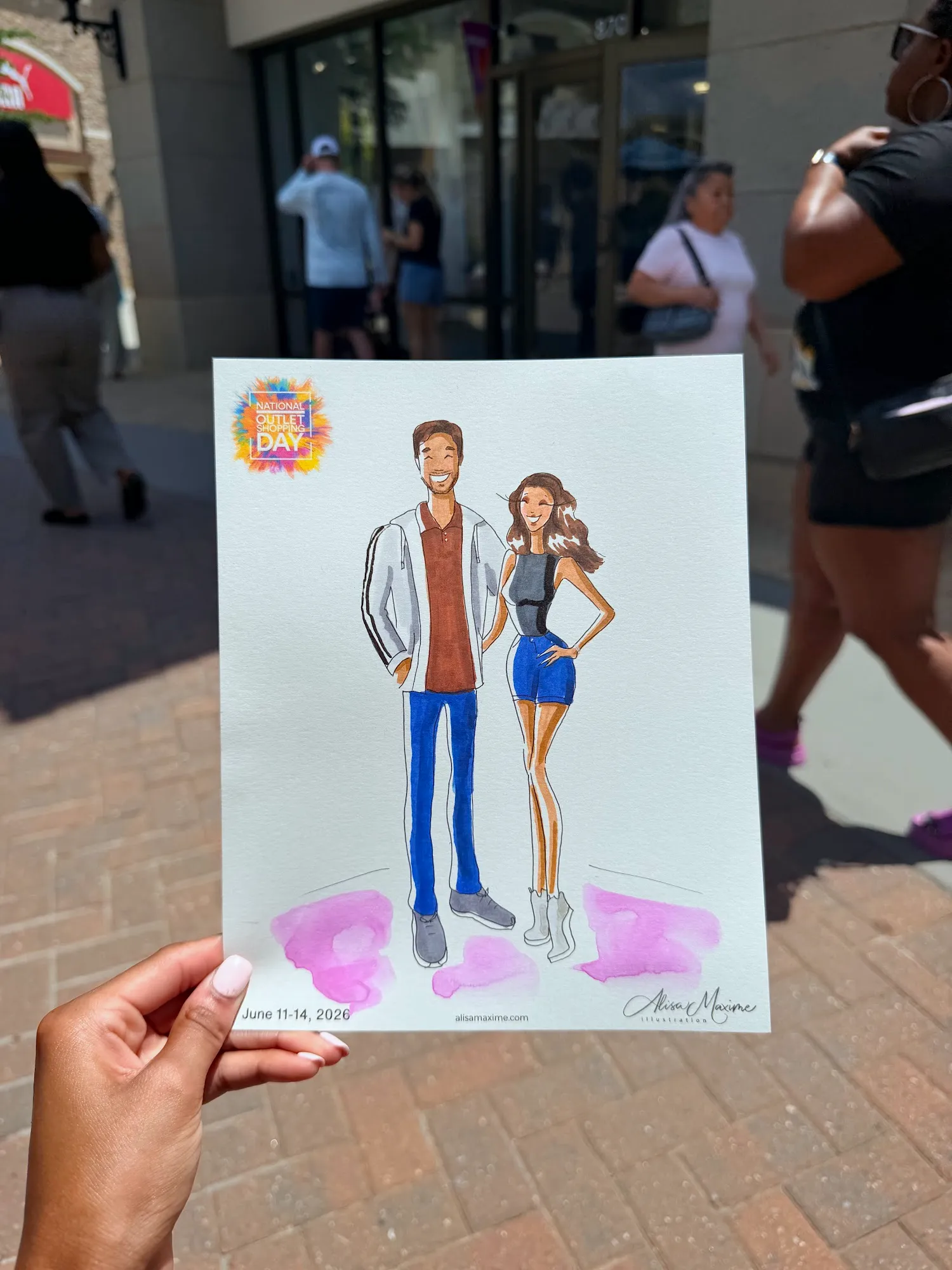 Live fashion sketch 10 from National Outlet Shopping Day Weekend at Charlotte Premium Outlets