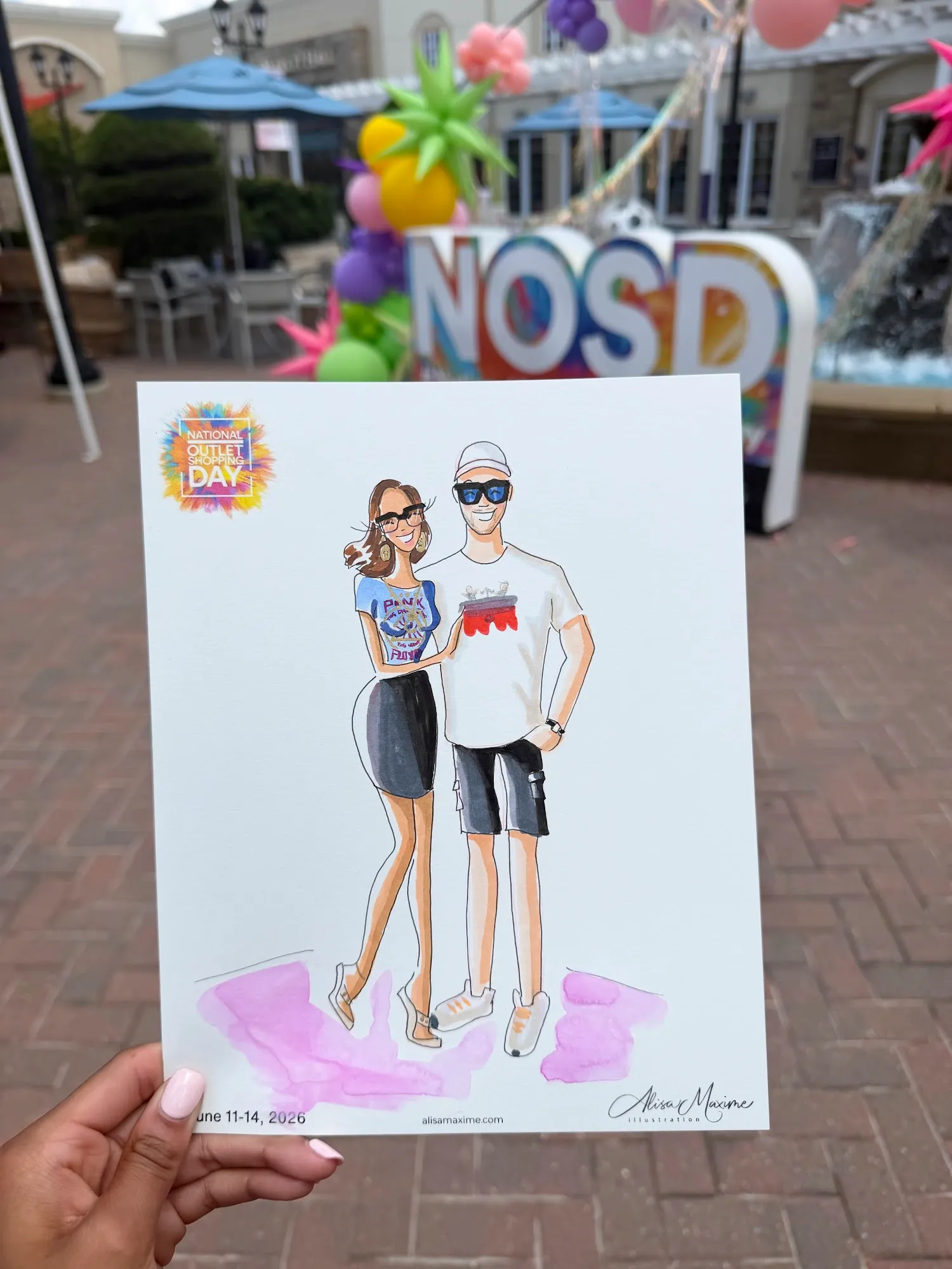 Live fashion sketch 5 from National Outlet Shopping Day Weekend at Charlotte Premium Outlets