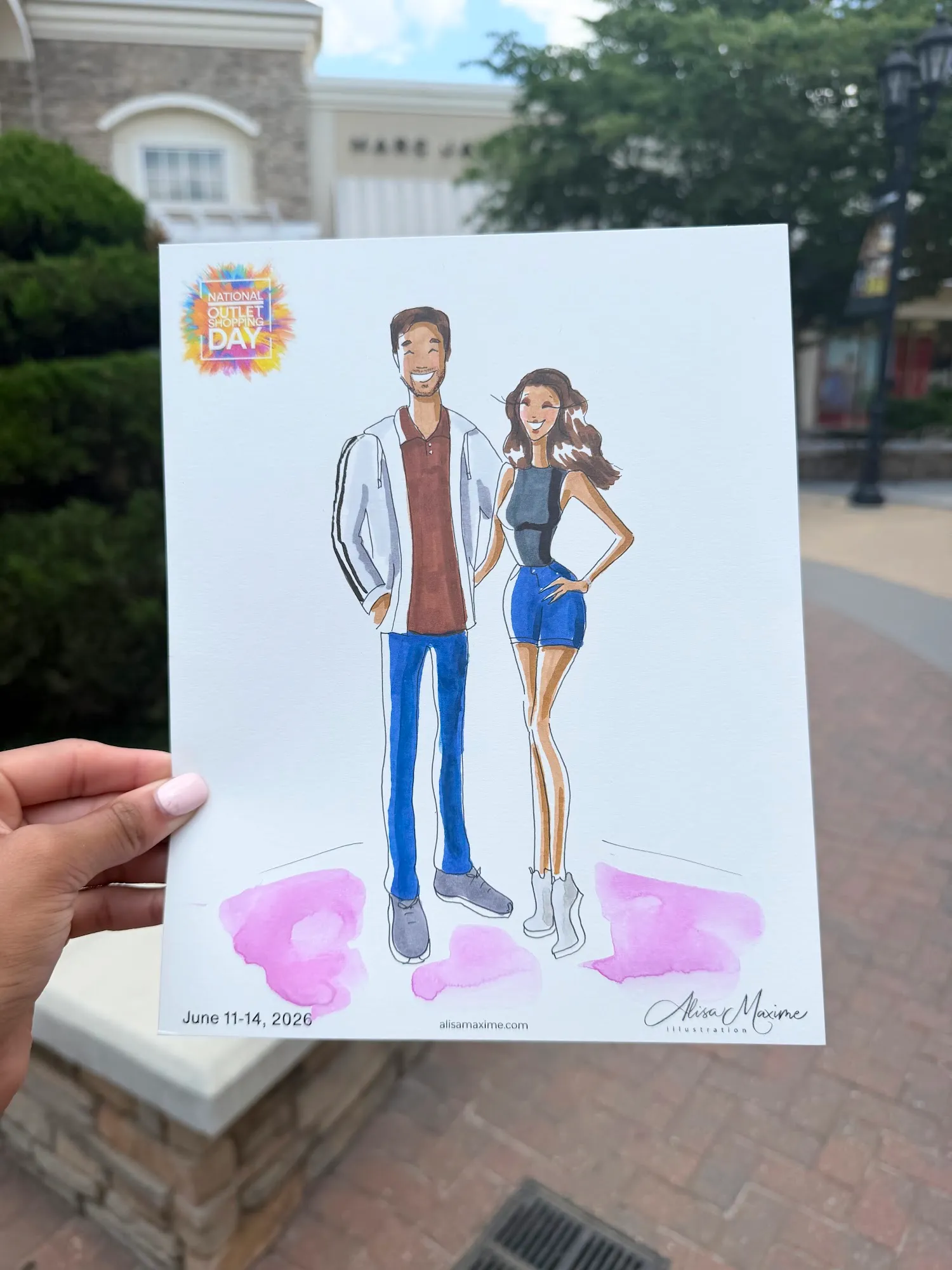 Live fashion sketch 9 from National Outlet Shopping Day Weekend at Charlotte Premium Outlets