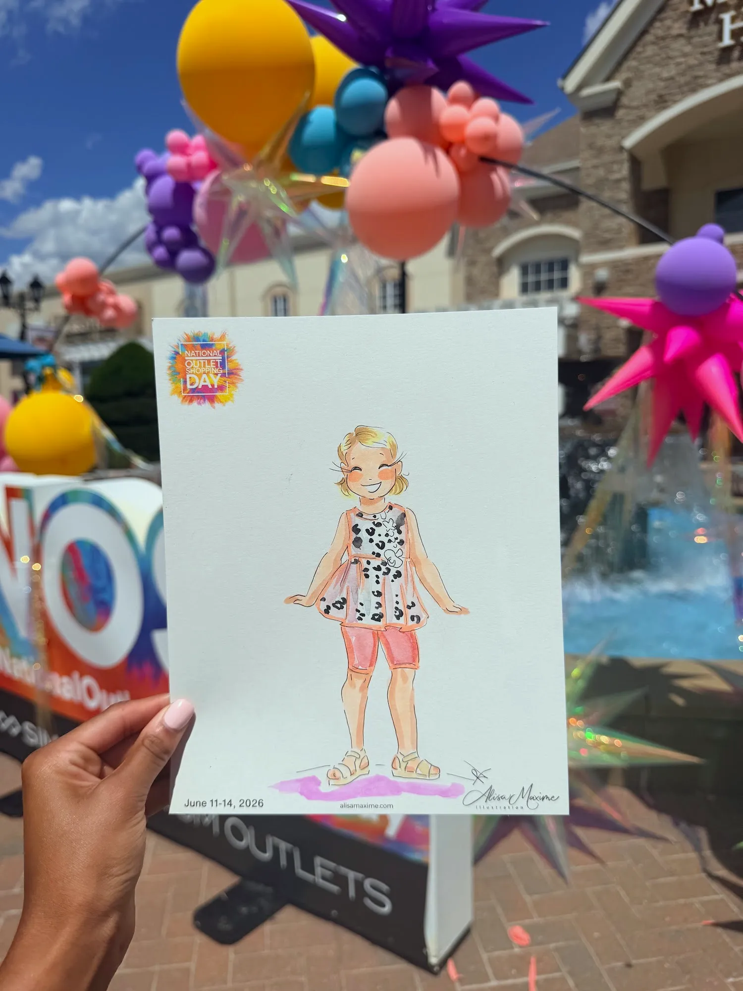 Live fashion sketch 12 from National Outlet Shopping Day Weekend at Charlotte Premium Outlets
