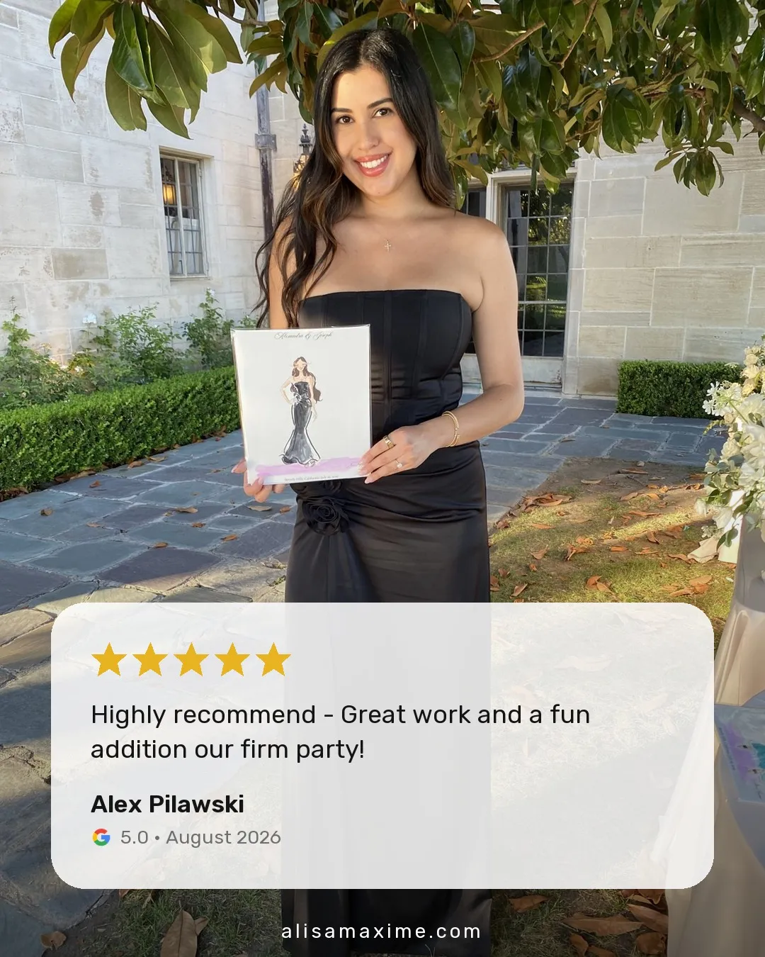 Alex Pilawski's Google review, on a photo from one of our events