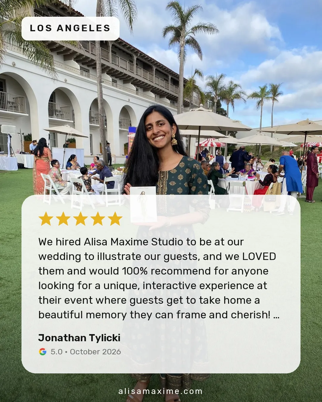 Jonathan Tylicki's Google review, on a photo from one of our events