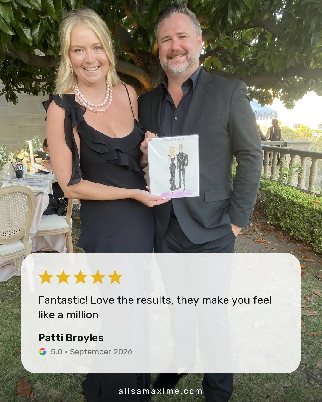Patti Broyles's Google review, on a photo from one of our events