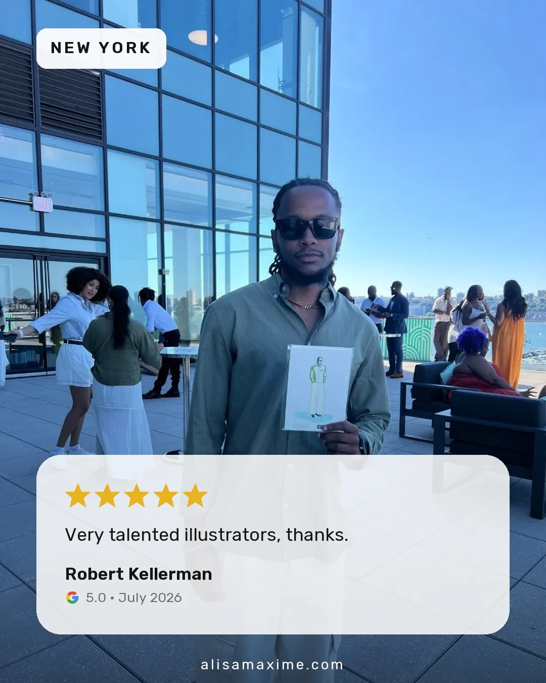 Robert Kellerman's Google review, on a photo from one of our events