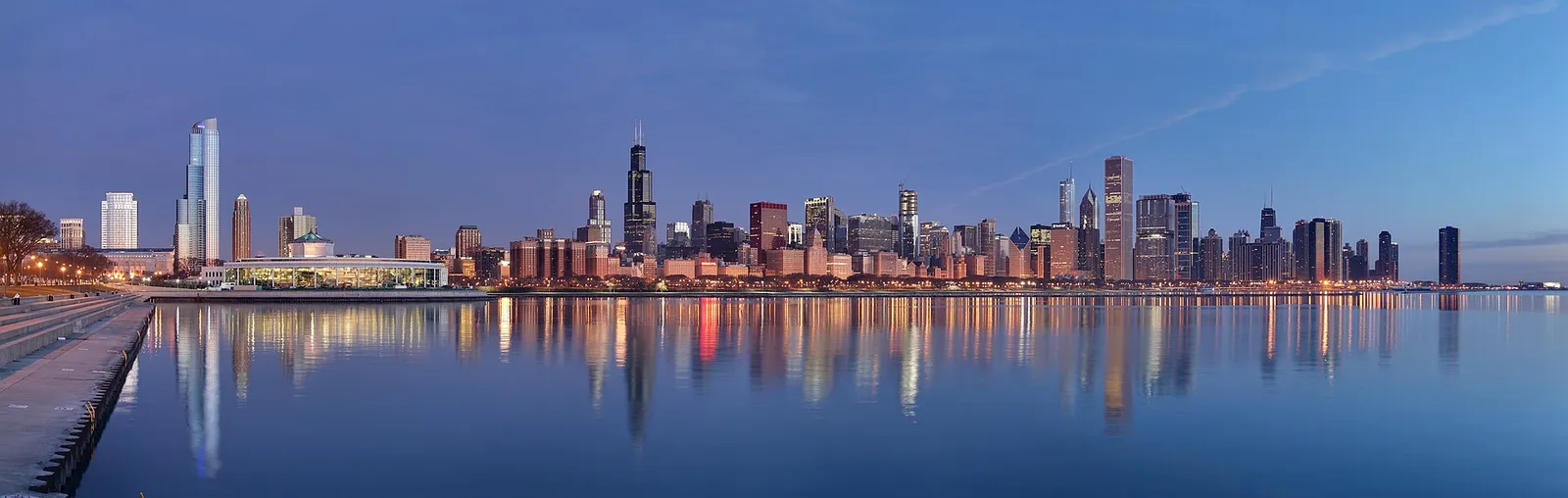 The Chicago skyline