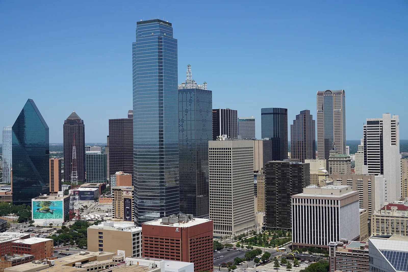 The Dallas skyline