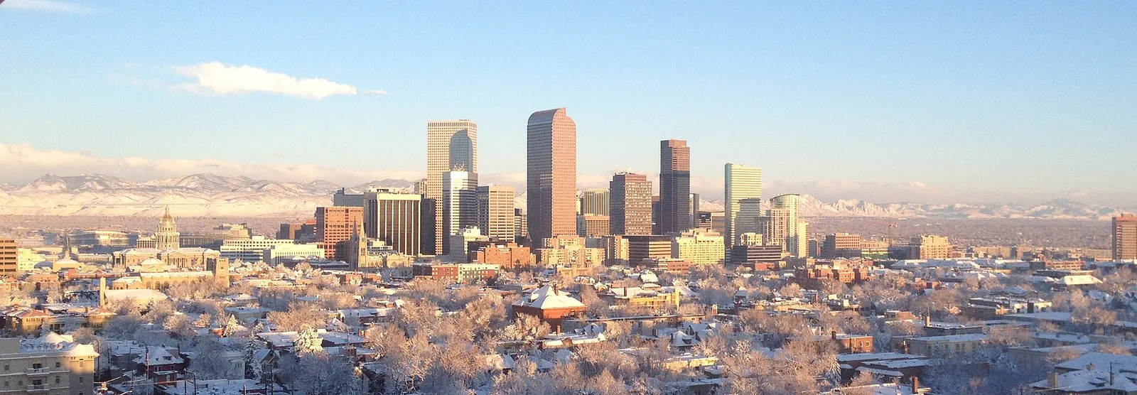 The Denver skyline