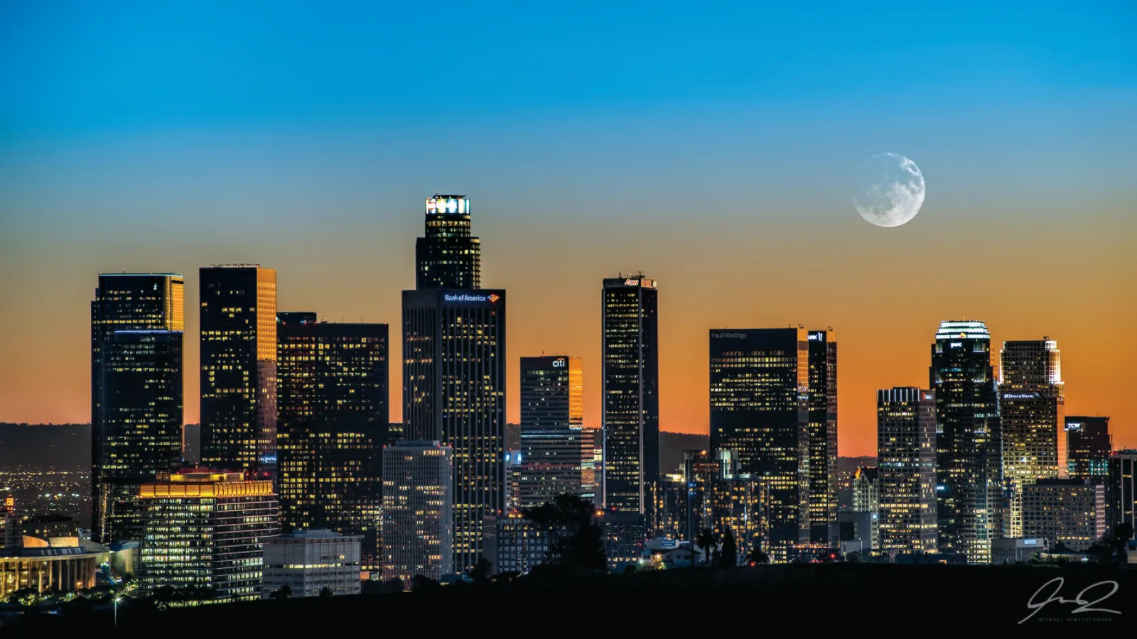 The Los Angeles skyline